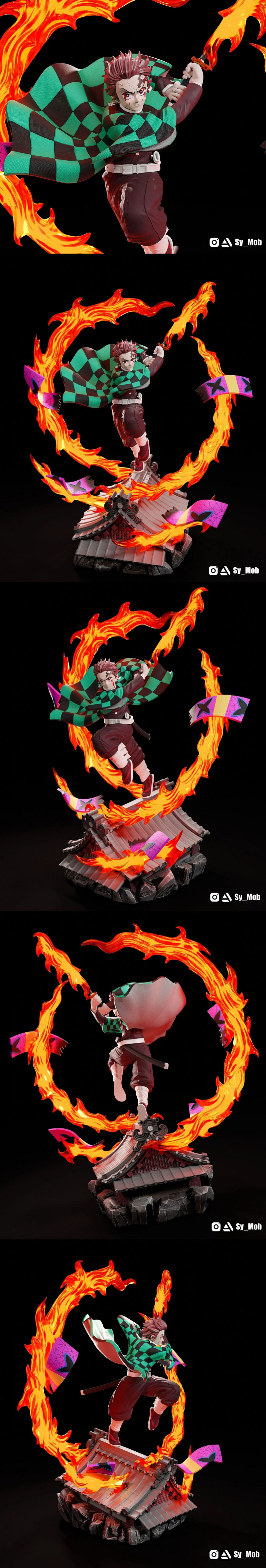 炭治郎——鬼灭之刃——3D打印模型|Tanjiro Kamado – Demon Slayer – 3D Print Model