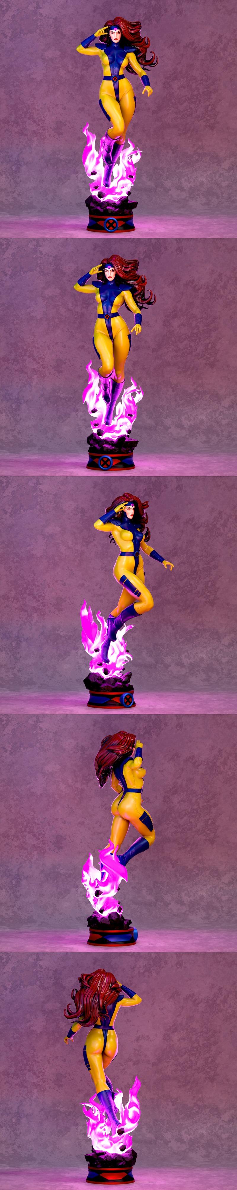 Jean Grey 3D打印模型|Jean Grey – 3D Print Model STL