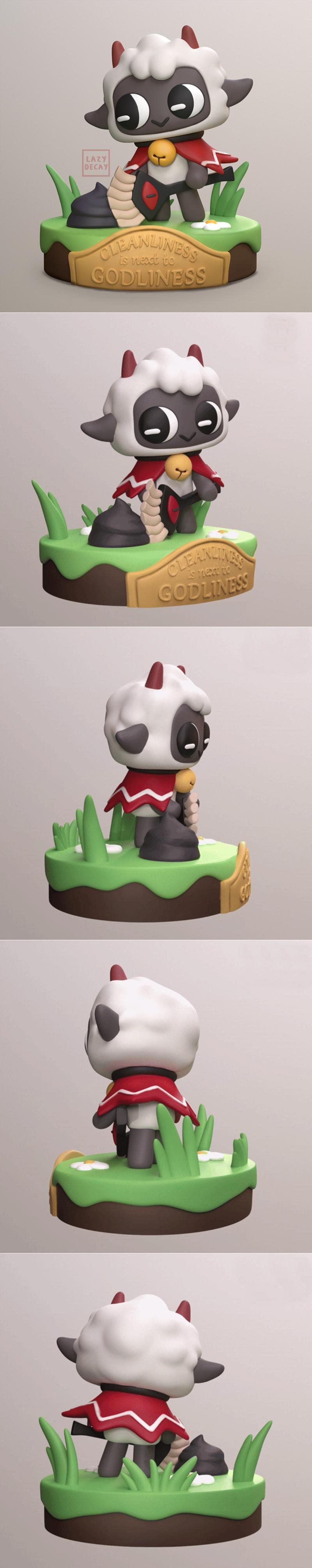 LazyDecay – The Lamb – 清洁即接近神圣 3D打印模型|LazyDecay – The Lamb – Cleanliness is next to Godliness – 3D Print Model STL