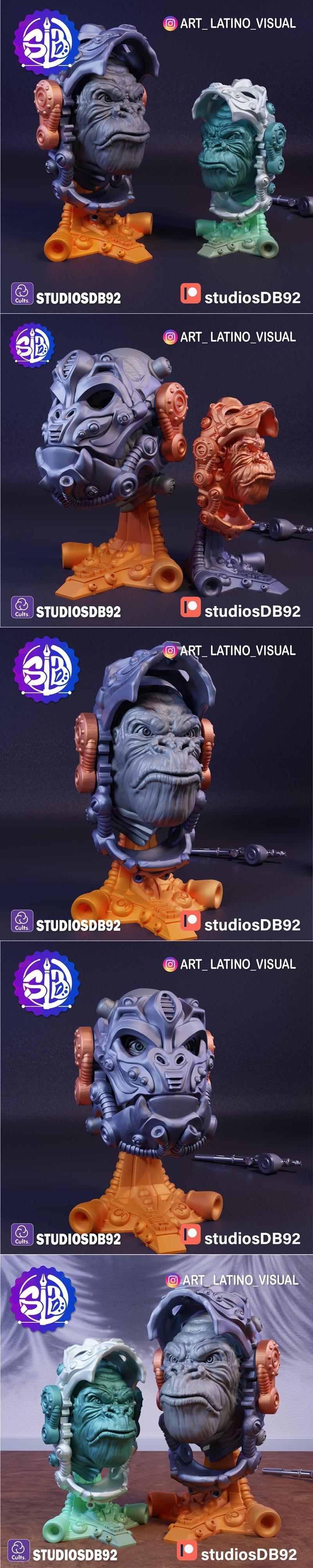 机械巨猩 Flexi 3D打印模型|Mechanical Gorilla 3mf – Flexi – 3D Print Model STL