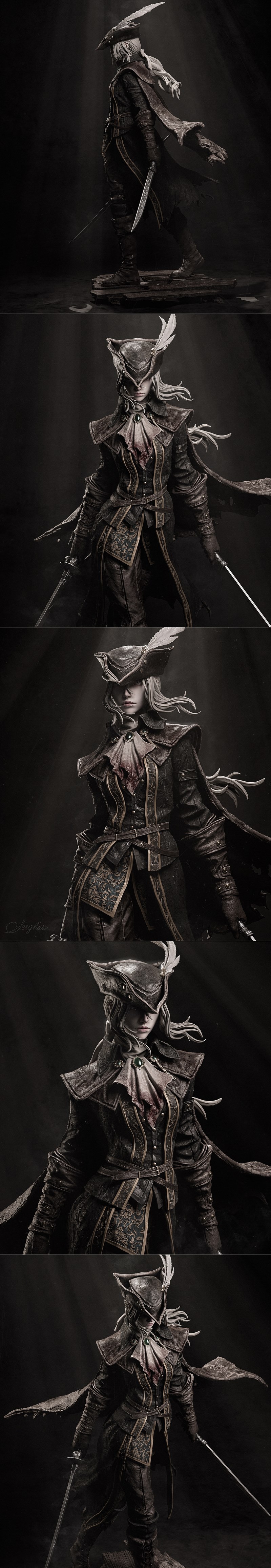 Ca 3D工作室 - 女爵玛丽亚 - 3D打印模型|Ca 3d Studios – Lady Maria – 3D Print Model STL
