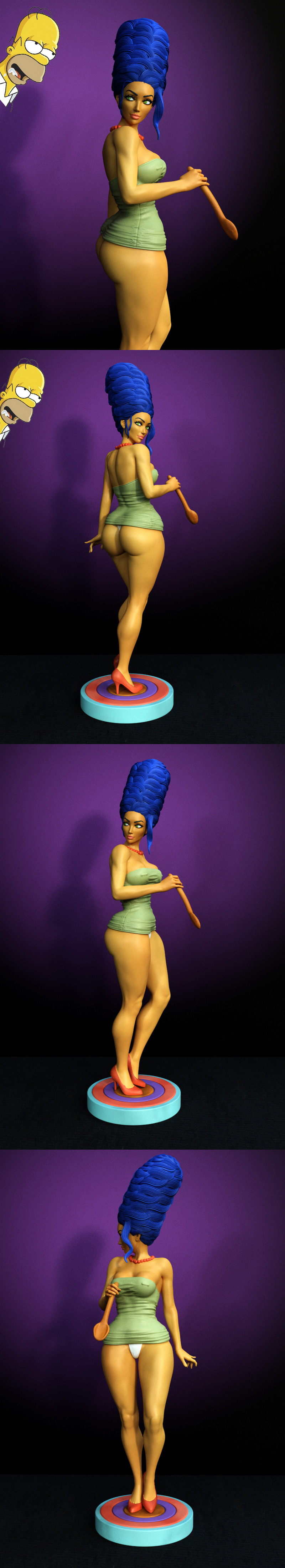 辛普森一家 3D打印模型|Marge Simpson – 3D Print Model