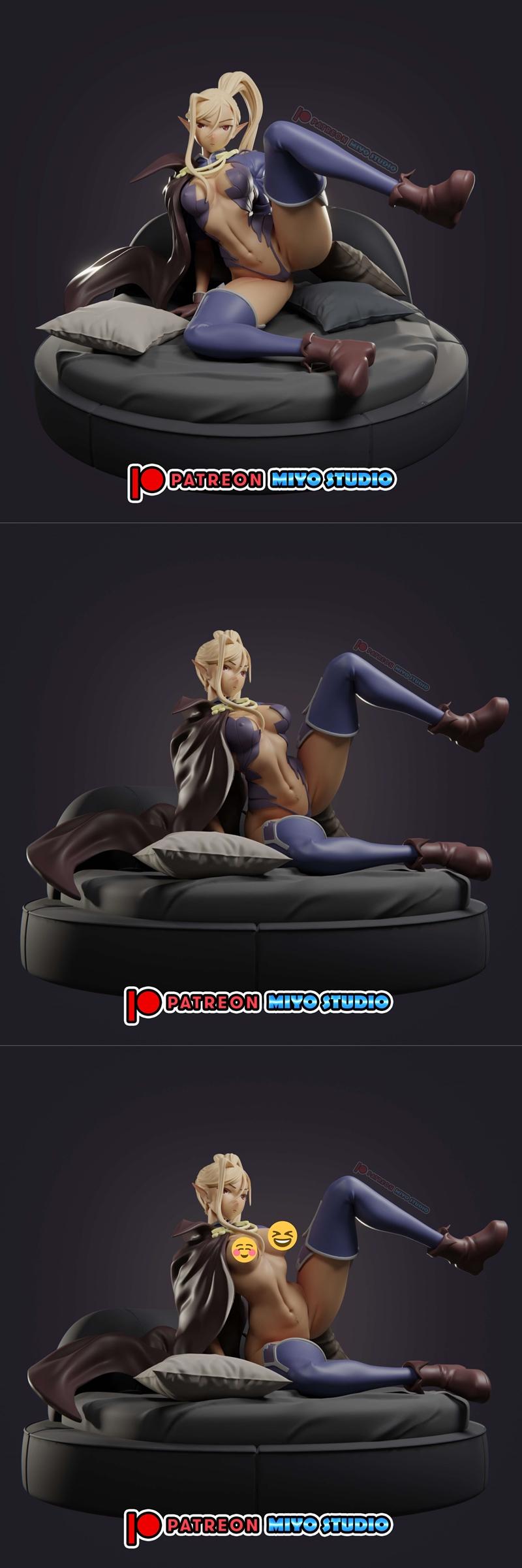 楚洛伊努 - 3D打印模型 - 可打印动漫角色模型|Chloe Kuroinu – 3D Print Model STL