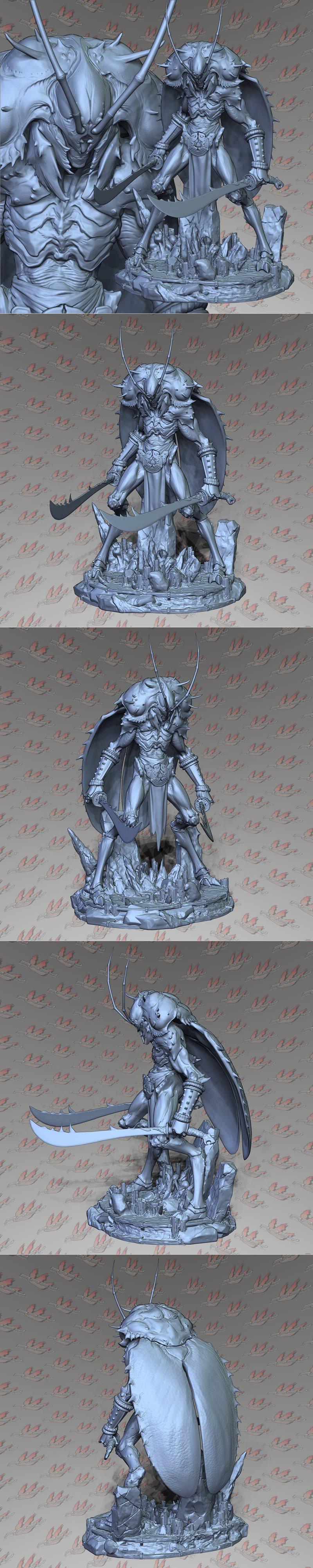 Prey Collection Studio - 复刻虫王队长 - 3D打印模型|Prey Collection Studio – Beetle Captain – 3D Print Model STL