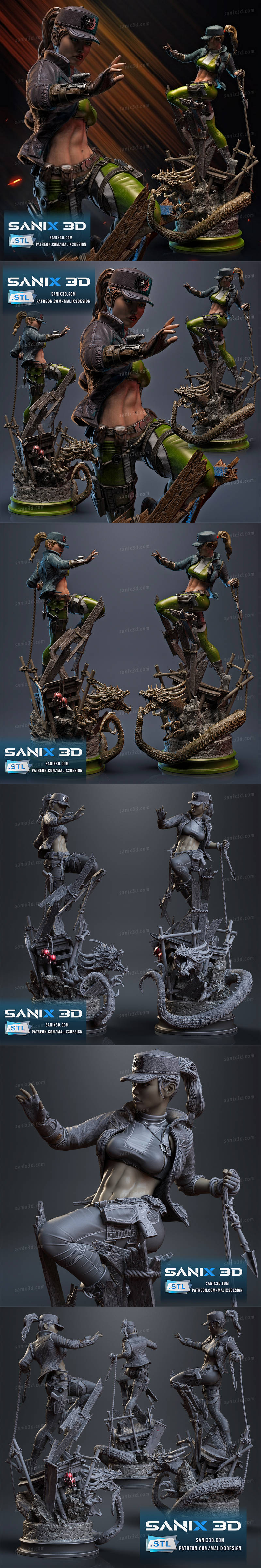 Sonya Blade – Mortal Kombat – 3D Print Model