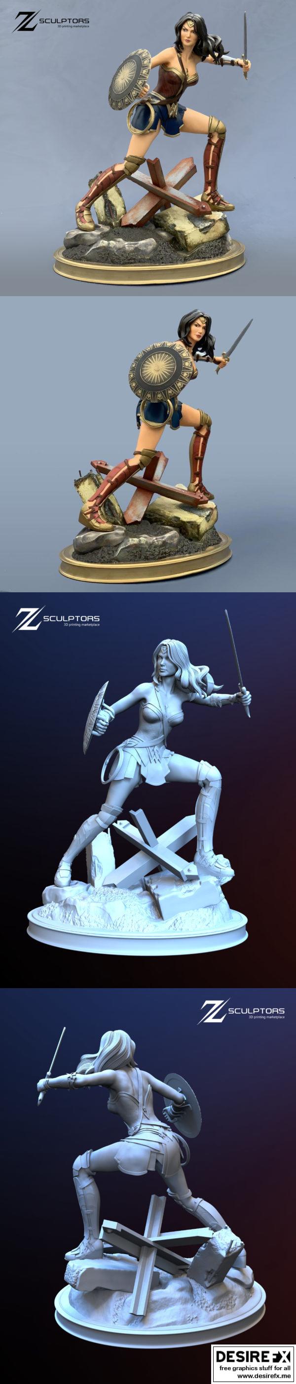 神奇女侠 3D打印模型|Wonder Woman – 3D Print Model