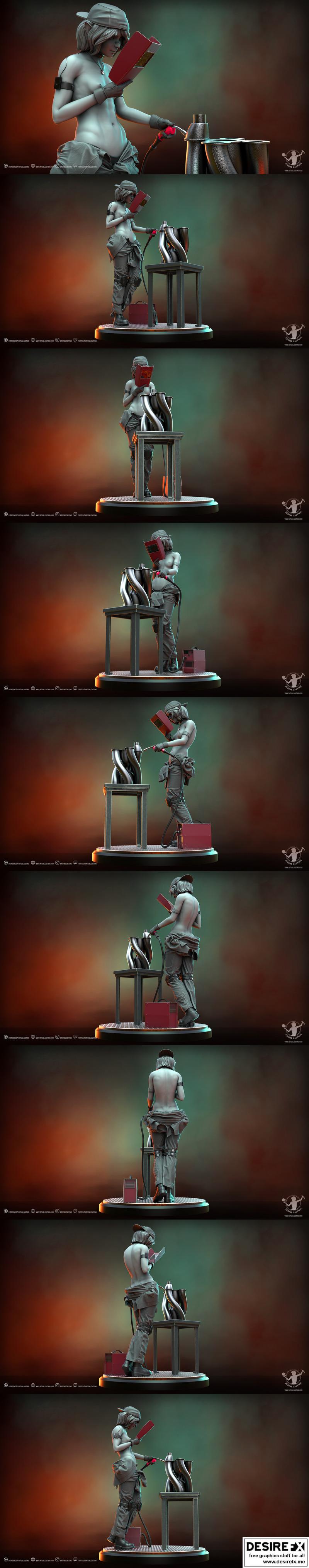 萨斯基亚 3D打印模型|Saskia – 3D Print Model