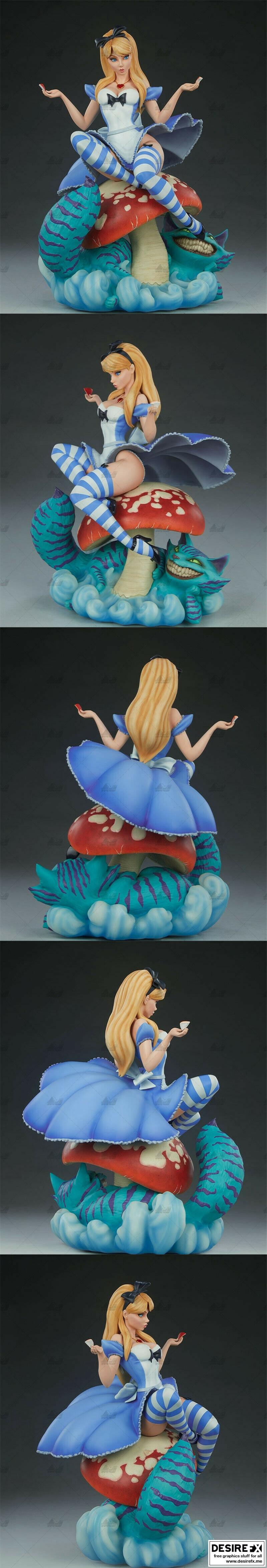 奇想世界3D打印模型：爱丽丝冒险之旅|Alice in Wonderland