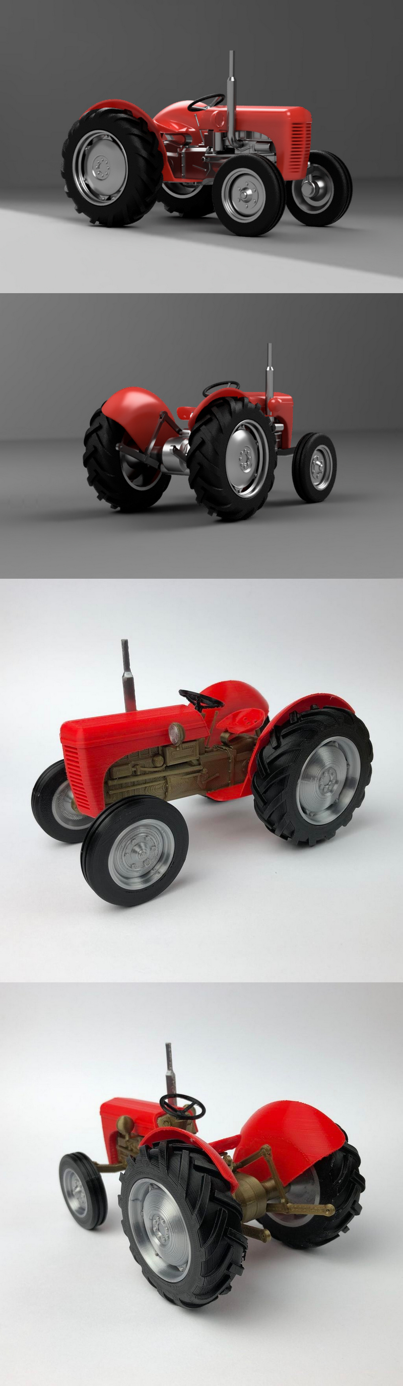 费格森TE20 3D打印模型|Tractor – Ferguson TE20 – 3D Print Model