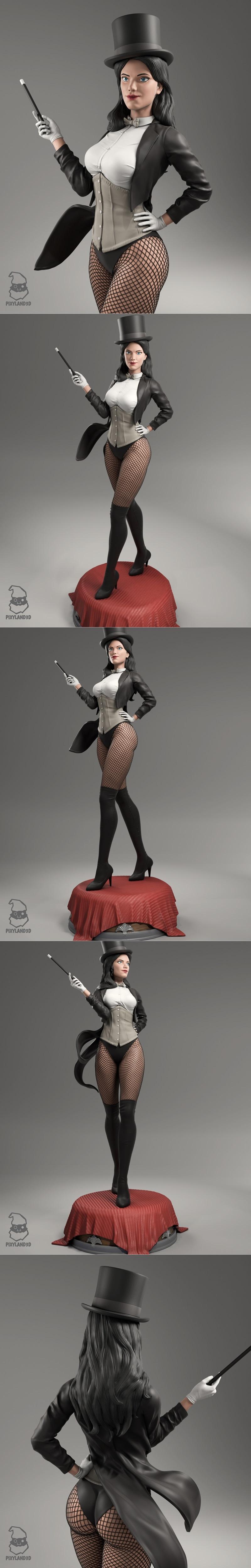Pixyland3d Zatanna DC 3D打印模型|Pixyland3d – Zatanna DC – 3D Print Model STL