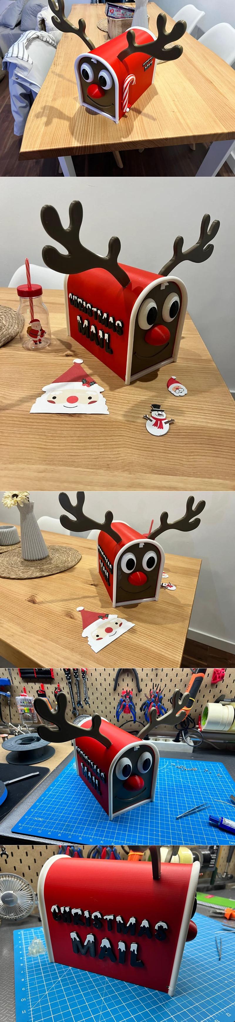 圣诞信箱 - 3D打印模型|Christmas Mail Box – 3D Print Model STL