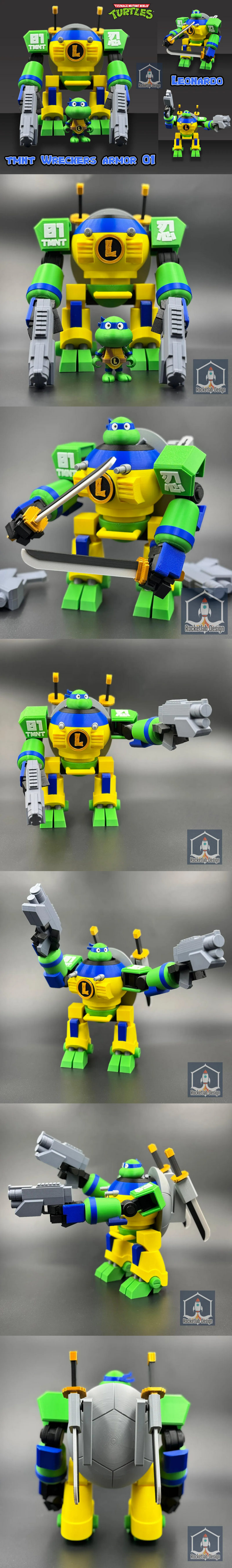 TMNT Wreckers Armor 01 – Leonardo – 3D Print Model
