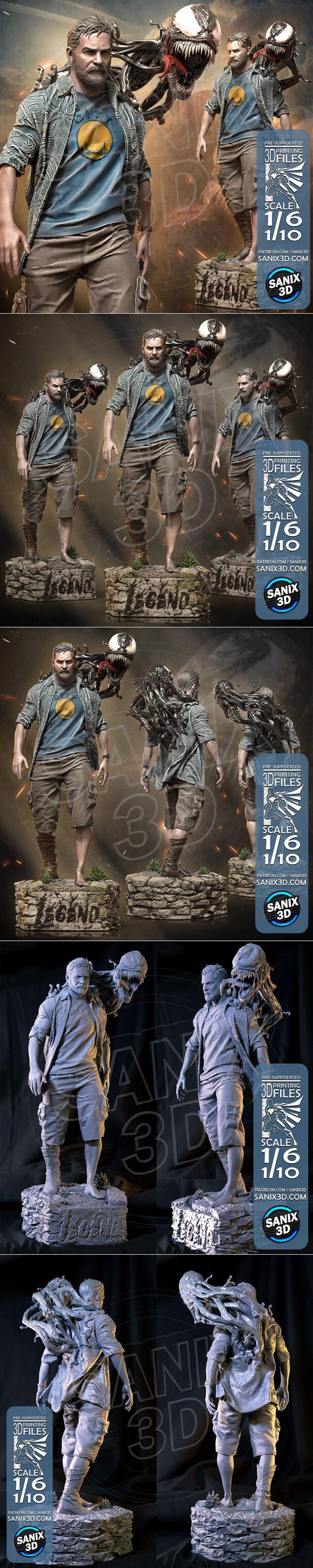 Sanix动漫角色 Venom 3D打印模型|Sanix – Legend – Venom – The Last Dance – 3D Print Model STL
