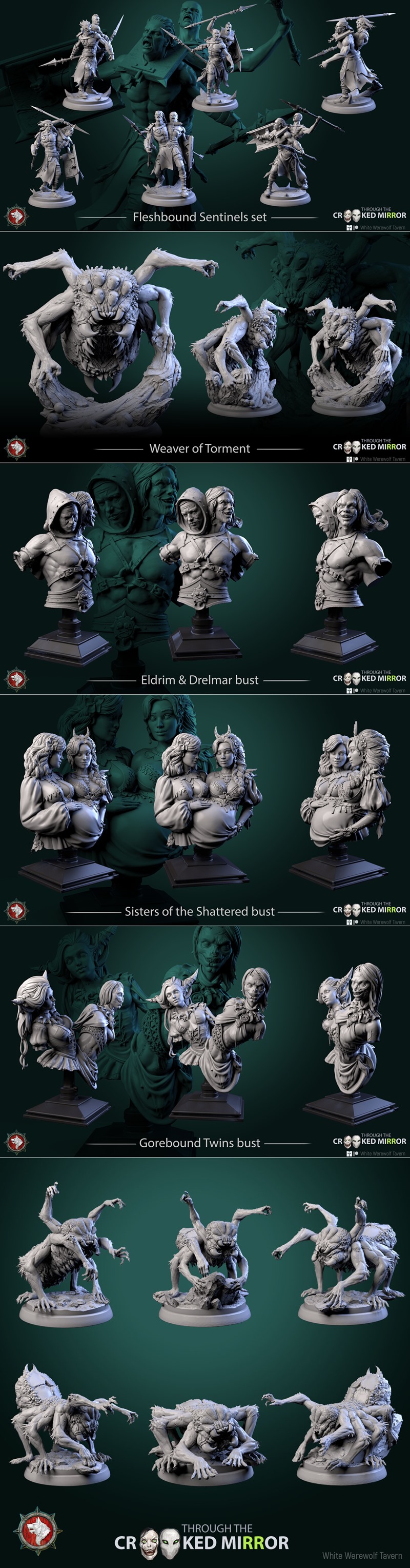 白狼酒馆 12月2024 3D打印模型|White Werewolf Tavern December 2024 – 3D Print Model STL