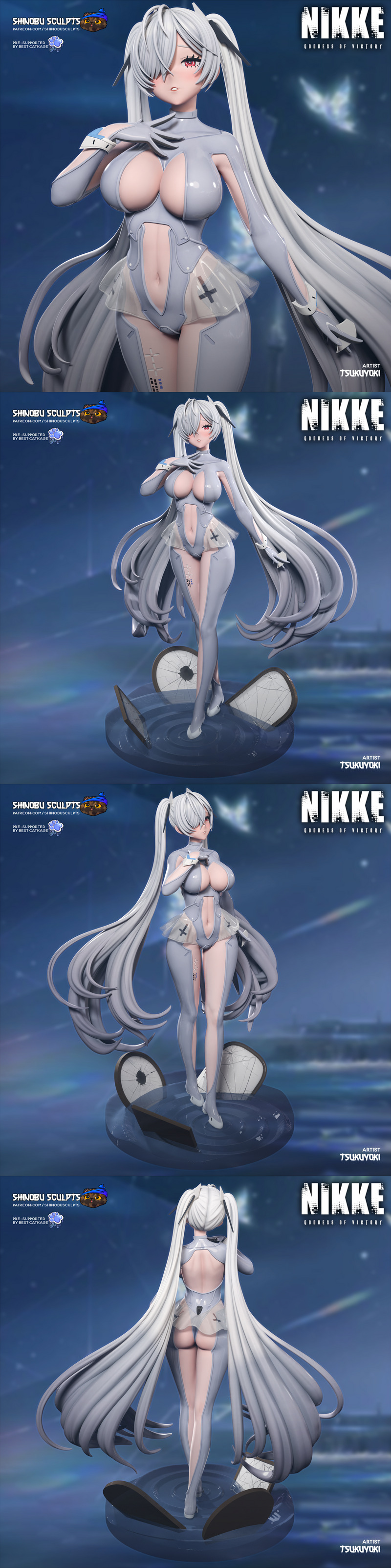 尼尔凯女神之胜利： Cinderella 3D打印模型|Nikke Goddes Of Victory – Cinderella – 3D Print Model