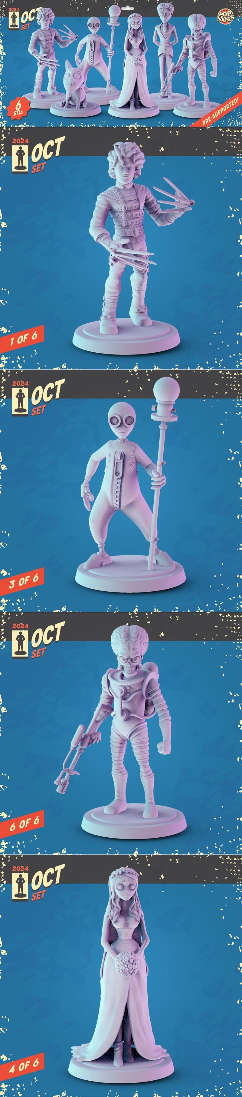 Pop Minis - 万圣节3D打印模型|Pop Minis – Halloween 3 October 2024 – 3D Print Model STL