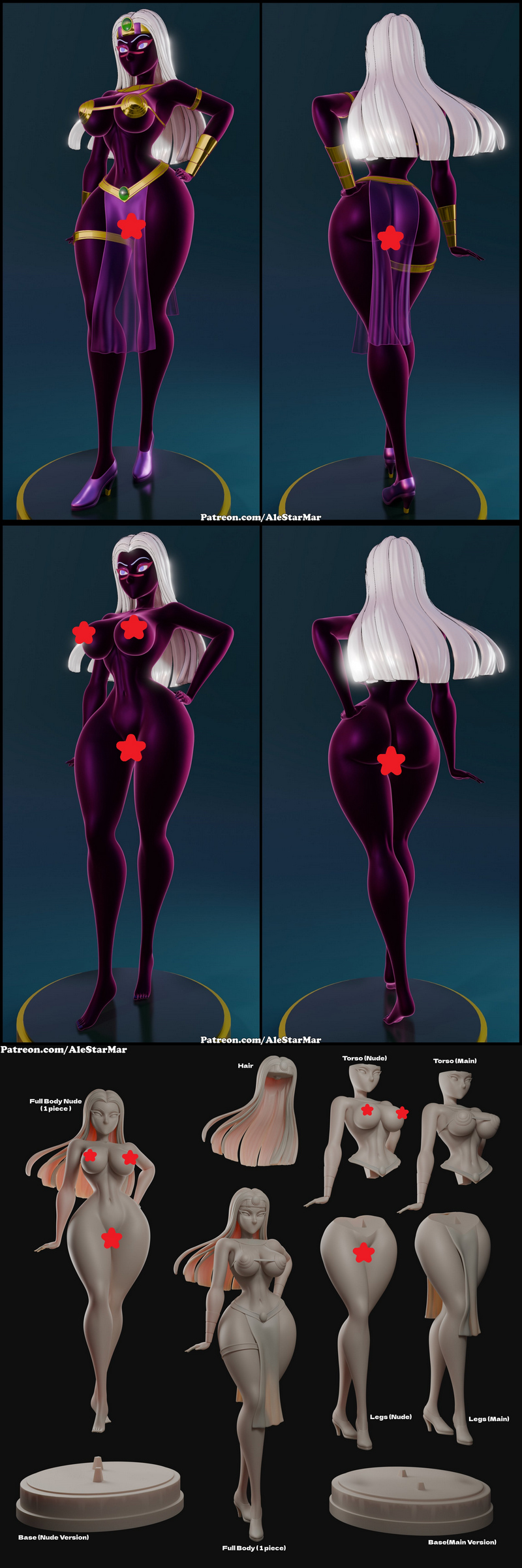 女王泰拉妮——3D打印模型|Queen Tyr’ahnee – 3D Print Model