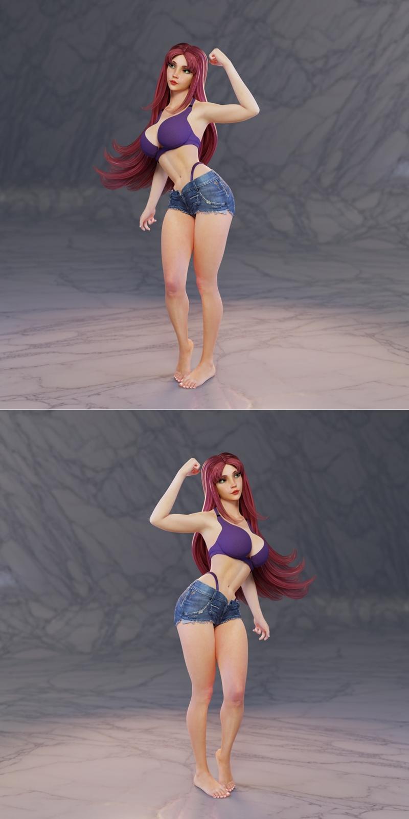 星火 – 3D打印模型 – 《星火》角色造型|Starfire – 3D Print Model STL