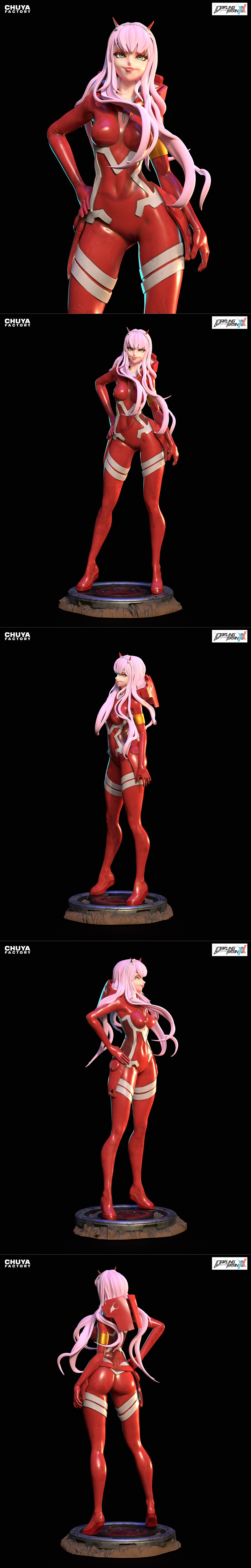 楚亚工厂 - 零二 - 3D打印模型|Chuya Factory – Zero Two – 3D Print Model STL