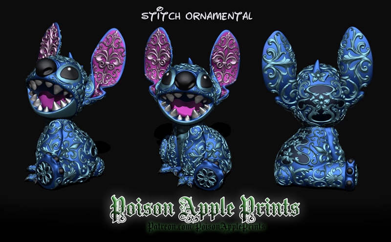 《小黄人3D打印模型》|Stitch – Lilo and Stitch – 3D Print Model STL