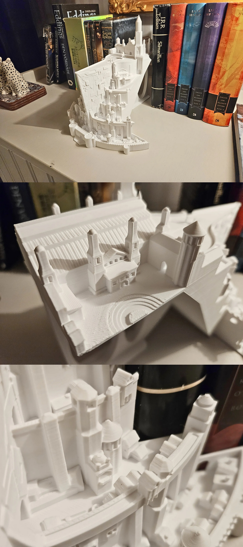 巴尔多尔之都——Minas Tirith书屋纪念3D打印模型|Bambu Tirith – A Minas Tirith Book Nook Tribute – 3D Print Model