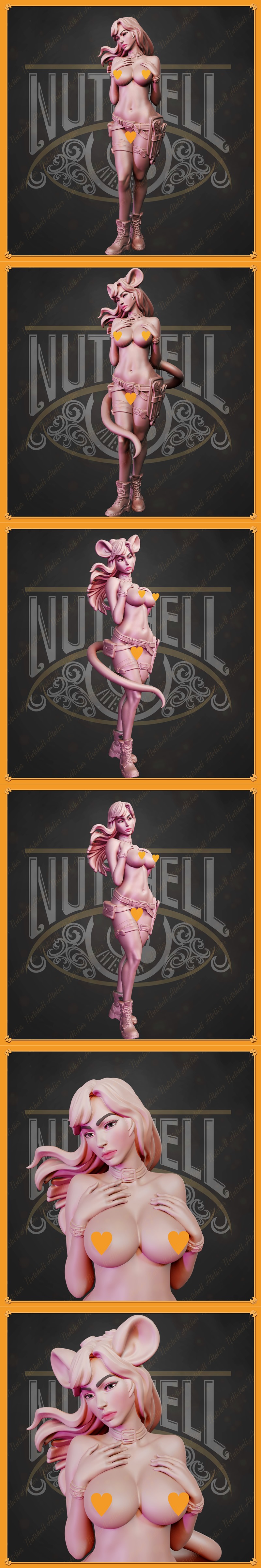 Nutshell Atelier - 机械少女Gadget 01 - 3D打印模型|Nutshell Atelier – Sexy mechanic Gadget 01 – 3D Print Model STL