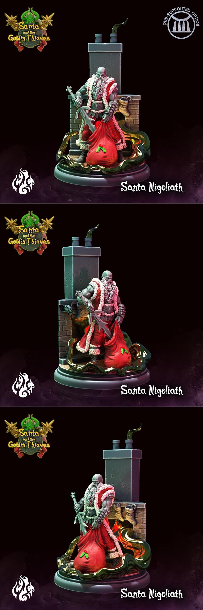 圣诞尼古拉——3D打印模型|Santa Nigoliath – 3D Print Model STL