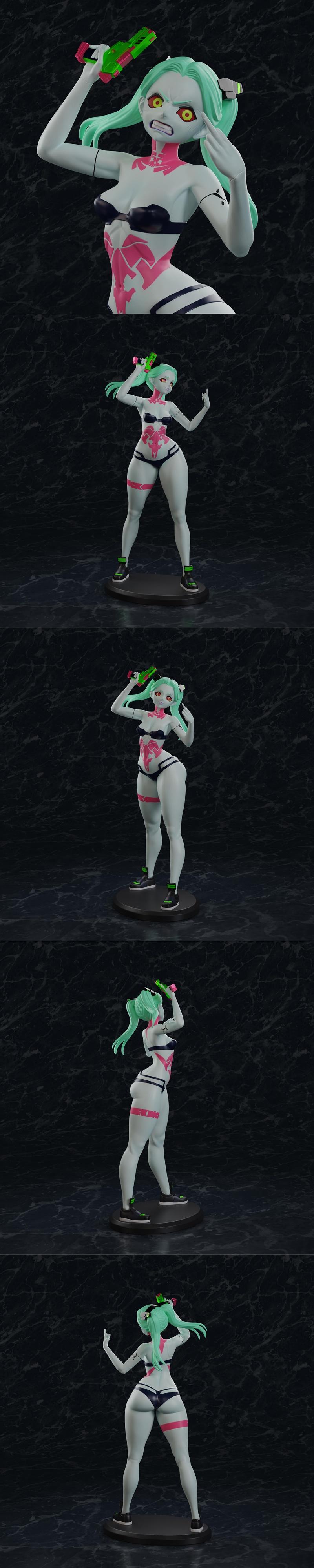 PolyBitsArt - 3D打印模型 - Rebecca|PolyBitsArt – Rebecca – 3D Print Model STL