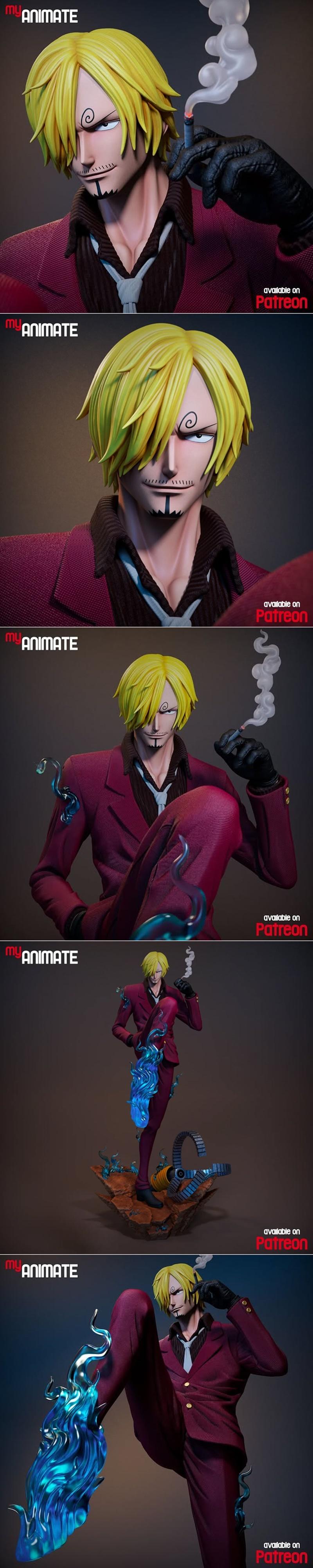 myAnimate - 三笠 - 3D打印模型|myAnimate – Sanji – 3D Print Model STL