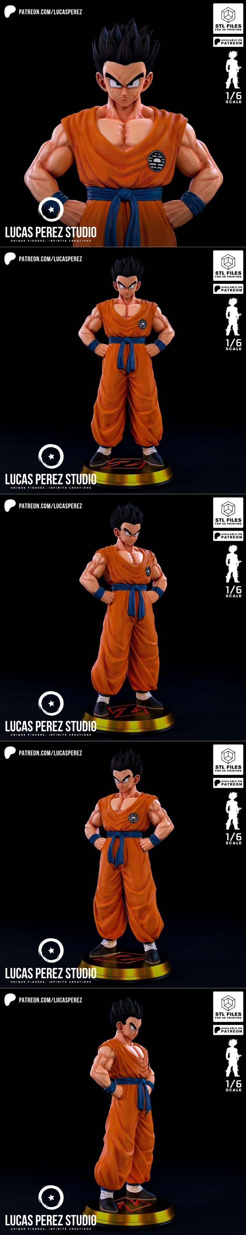 Lucas Perez工作室 - 《龙珠》雅塔朗格 - 3D打印模型|Lucas Perez Studio – Yamcha – 3D Print Model STL