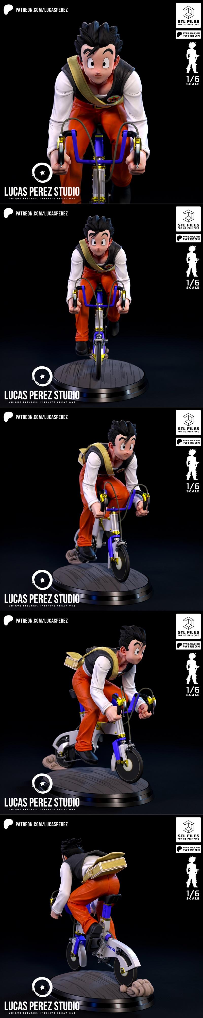 卢卡斯佩雷斯工作室 - 龙珠 - 悟空 3D打印模型|Lucas Perez Studio – Gohan – 3D Print Model STL