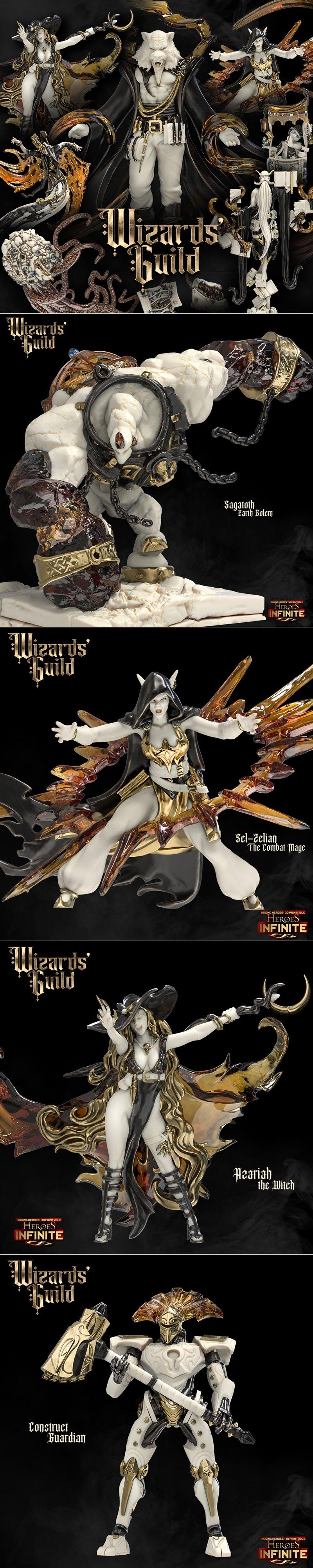 英雄无限 - 魔法公会之主 3D打印模型|Heroes Infinite – Wizards Guild Overlord – 3D Print Model STL