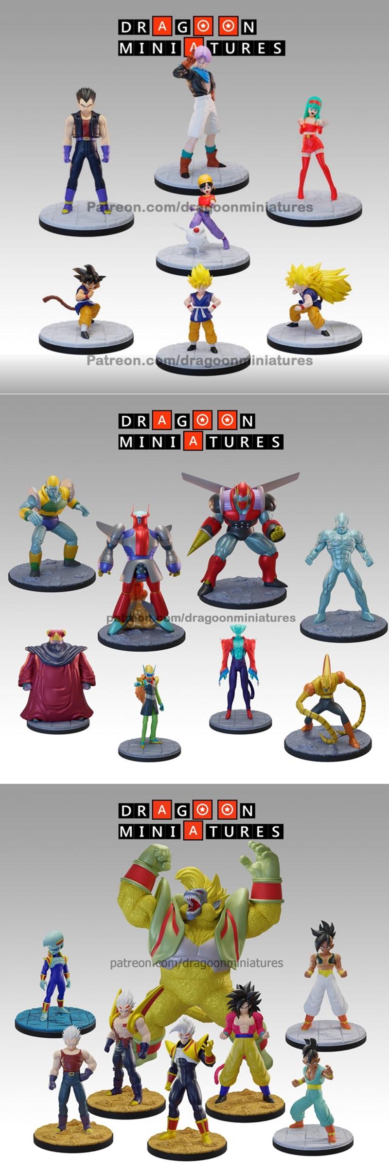 龙之子迷你模型 - 23代GT全部件 - 3D打印模型|Dragoon Miniatures – Term 23 GT All Part – 3D Print Model STL