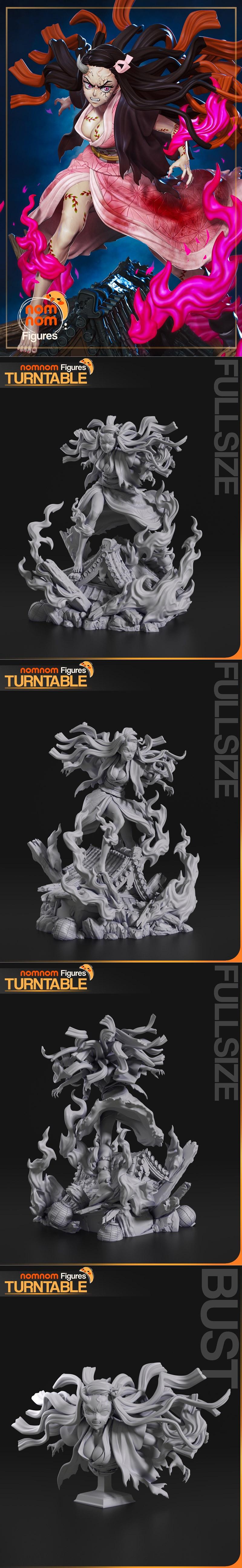 涅古佐3D打印模型|Nomnom Figures – Nezuko – 3D Print Model STL