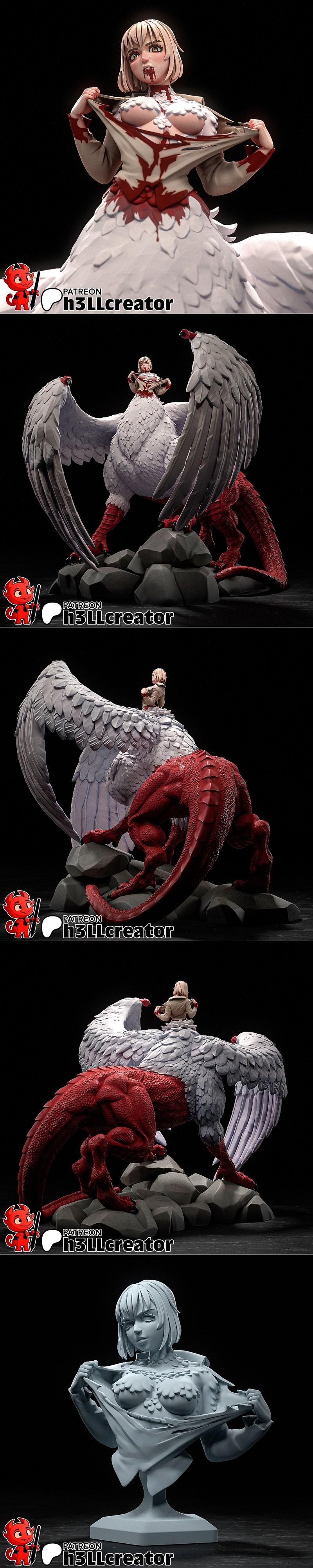 H3LL创作者 - 沙林 - 3D打印模型|h3LL creator – Falin – 3D Print Model STL