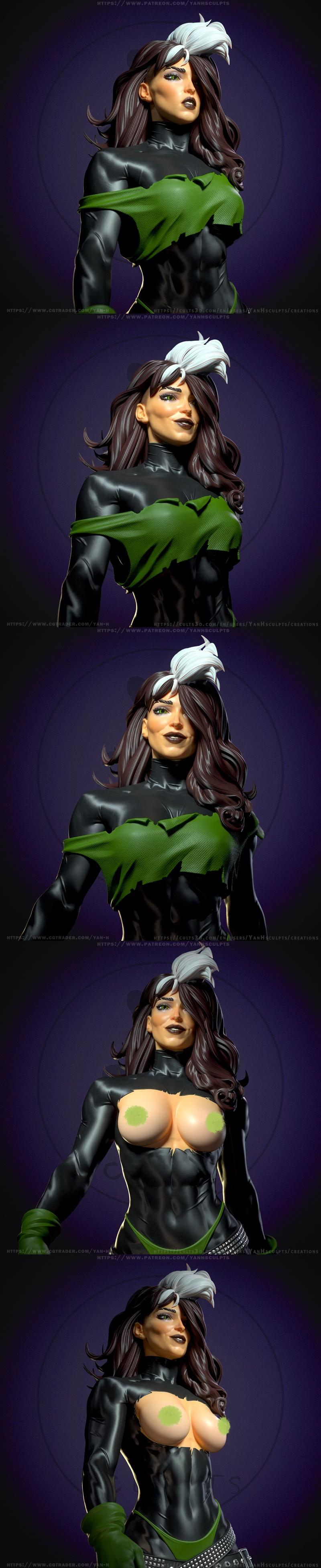 Yan-H工作室 3D打印模型 《Rogue》角色模型|Yan-H – Rogue – 3D Print Model STL