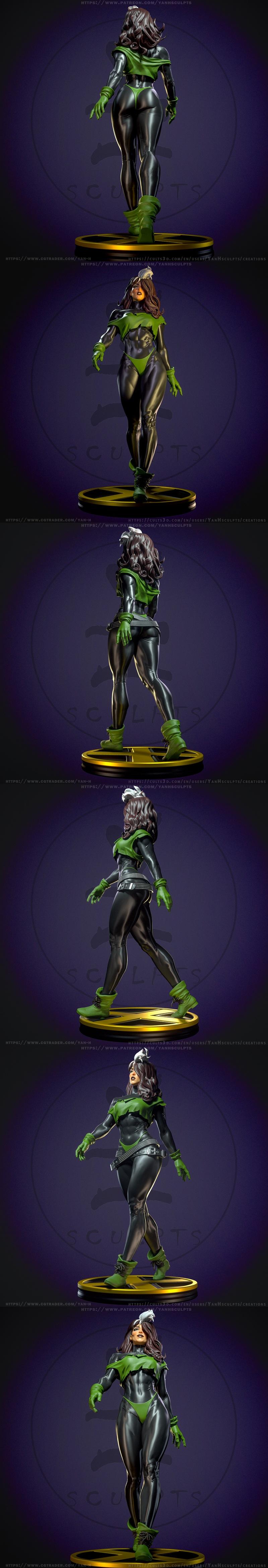 Yan-H工作室 3D打印模型 《Rogue》角色模型|Yan-H – Rogue – 3D Print Model STL