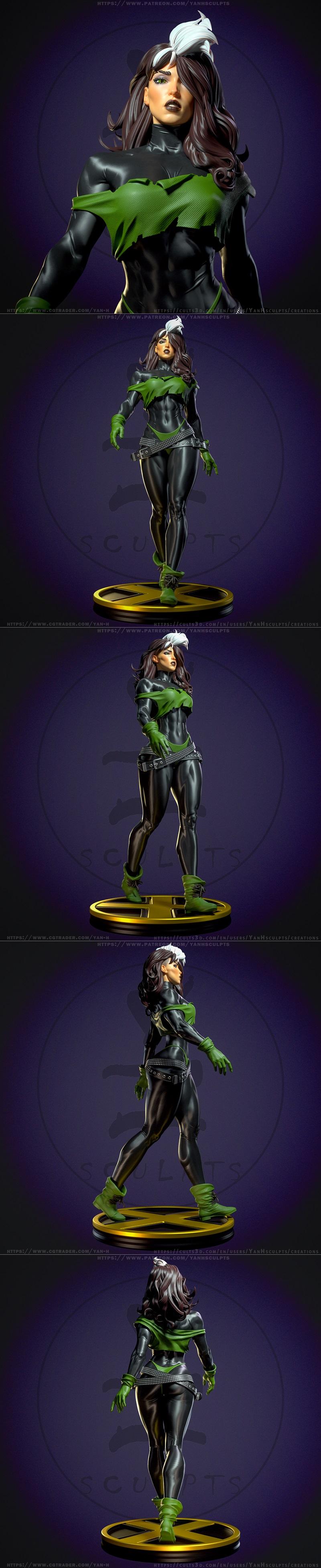 Yan-H工作室 3D打印模型 《Rogue》角色模型|Yan-H – Rogue – 3D Print Model STL