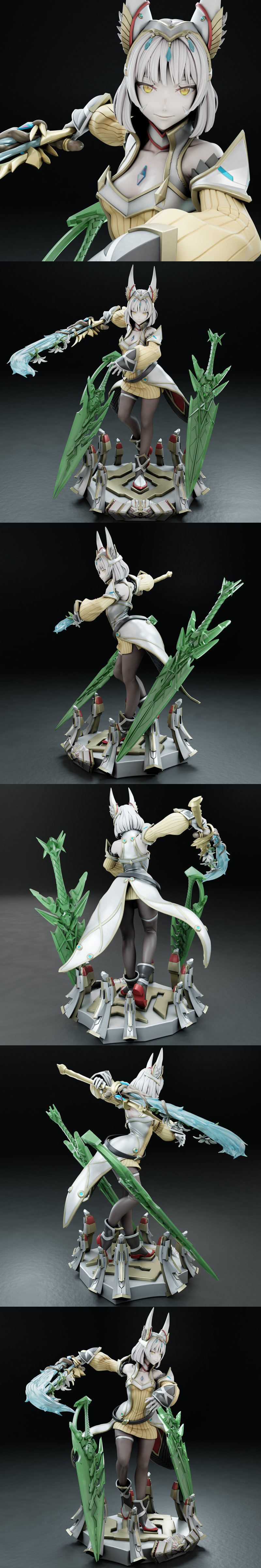 Nia - 腾讯游戏《Xenoblade 3》3D打印模型|Nia – Xenoblade 3 – 3D Print Model