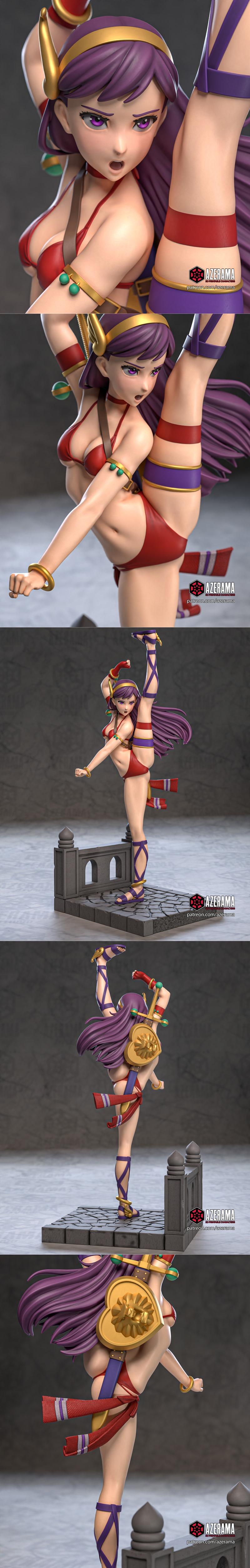 Azerama出品的Athena角色3D打印模型|Azerama – Athena – 3D Print Model STL