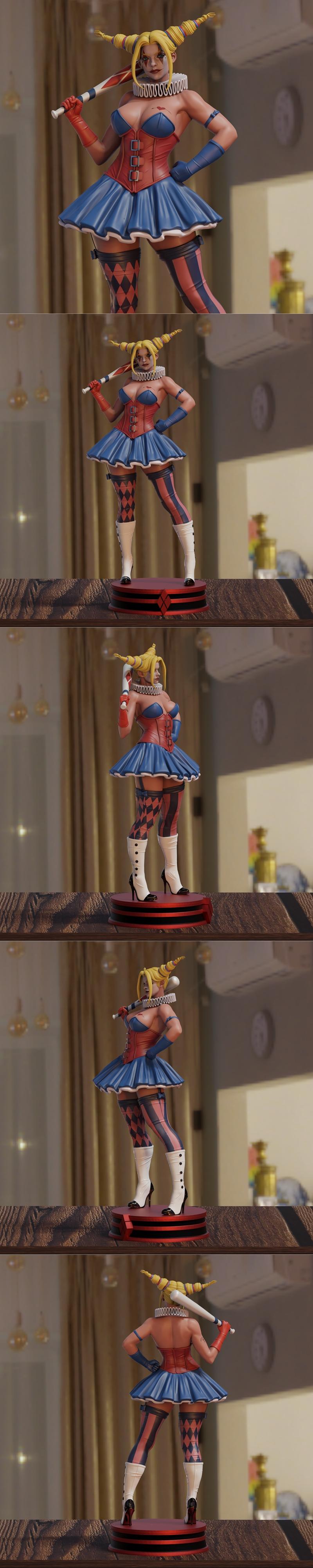 BrunoArt3D – Harley Quinn – 3D Print Model STL