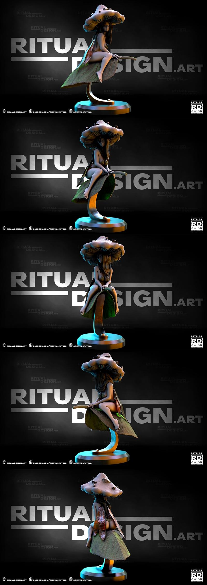 菌丝体幻想：我的细胞3D打印模型|Ritual Casting – Mycelia – 3D Print Model STL