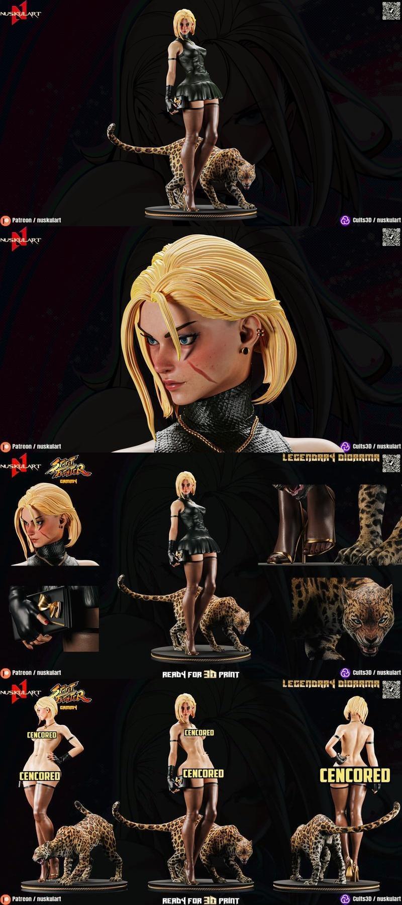 Nuskul Art – Cammy – Streeet Fighter – 3D Print Model STL