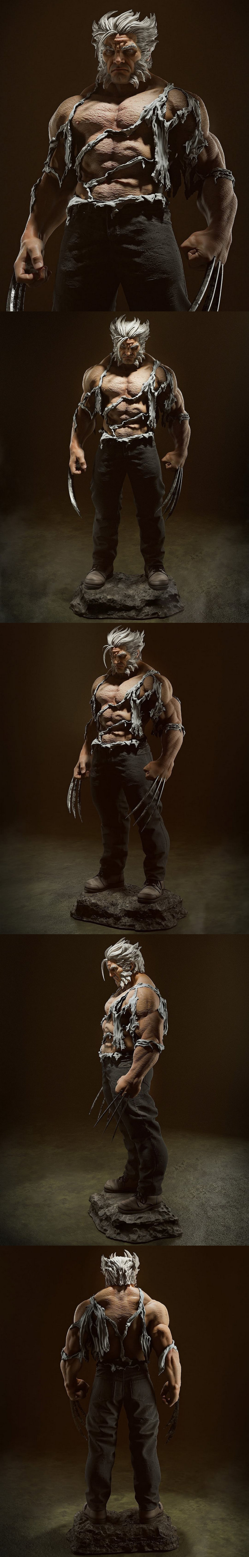 老约翰·罗兰德 沃尔夫冈 3D打印模型|Old Man Logan Wolverine – 3D Perint Model