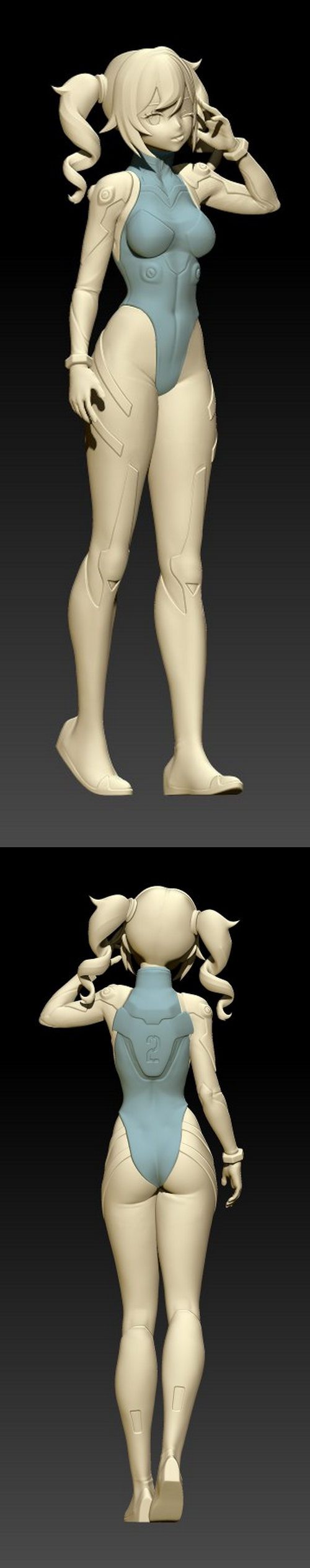 Barbara Plug Suit 3D打印模型|Barbara Plug Suit – 3D Perint Model