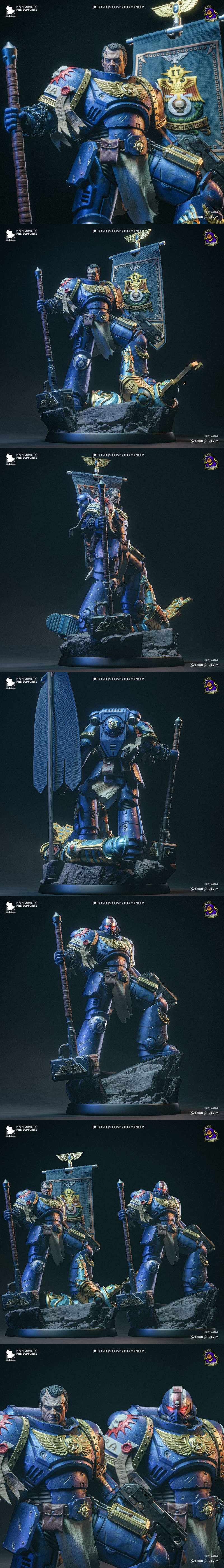 银河战士战术蒂图斯 3D打印模型|Bulkamancer – Galactic Soldier Tacticus Titus – 3D Print Model