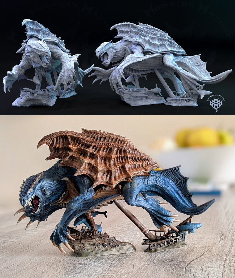 迷你怪物狂欢——深渊龙 3D打印模型|Mini Monster Mayhem – Depth Dragon – 3D Print Model