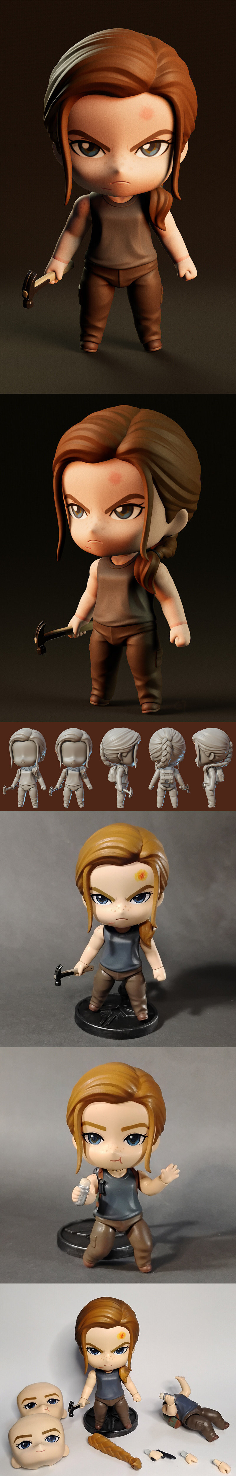 《最后生还者2》奇美拉模型|Chibi Abby – The Last of Us 2 – 3D Print Model
