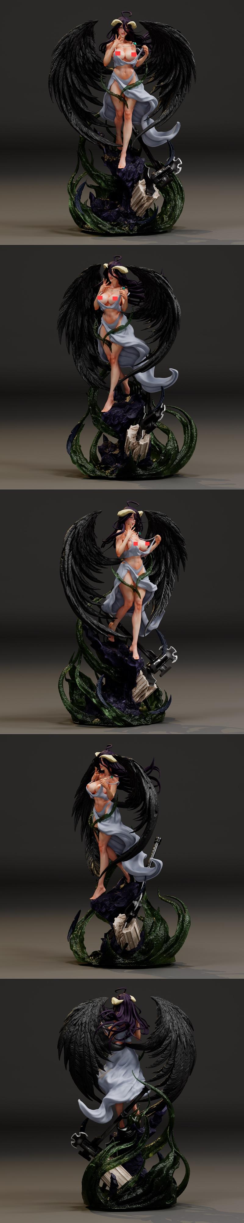 SakosigueArt-Overlord-阿尔bedo 3D打印模型|SakosigueArt – Overlord – Albedo – 3D Print Model STL