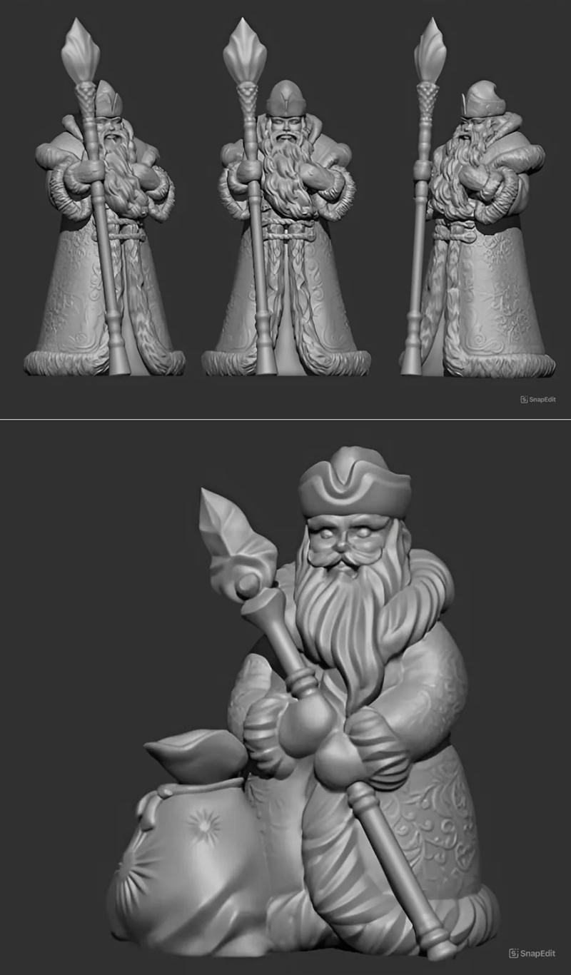 德莫洛兹2 3D打印模型|Ded Moroz 2 – 3D Print Model STL